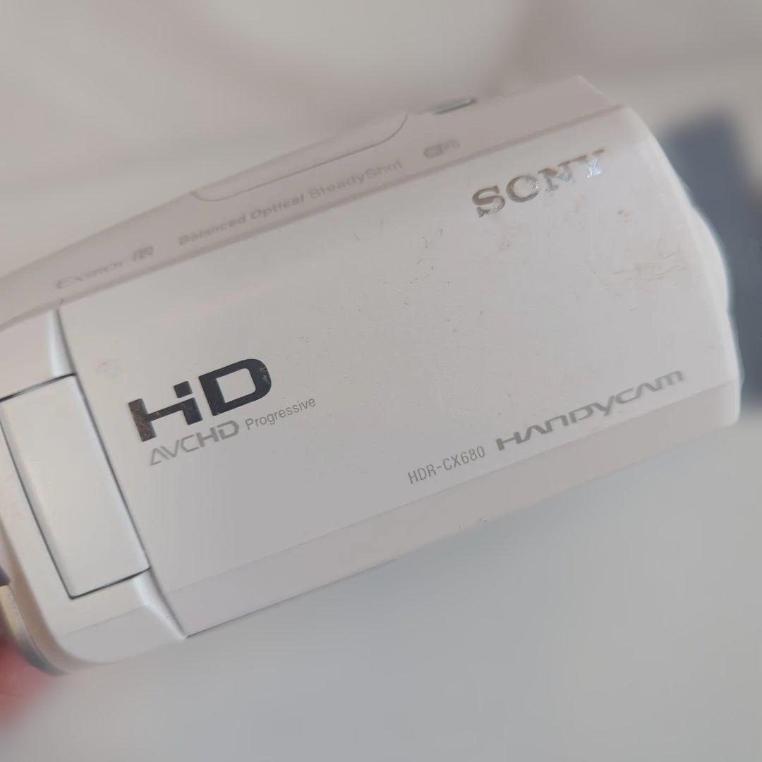 Sony HDR-CX680 ホワイト ビデオカメラ本体