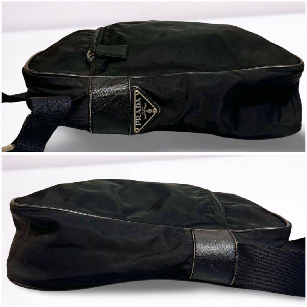 【正規品】プラダ PRADA メッセンジャーバッグ 三角ロゴ 黒 ユニセックス