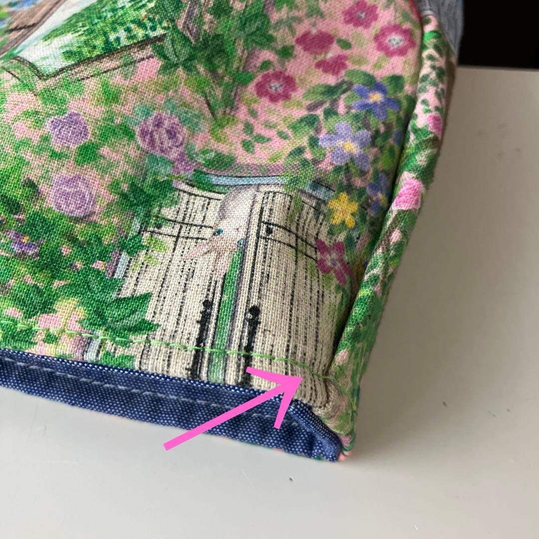 トートバッグ　ユキエモン　シークレットガーデン　大きめ　訳あり