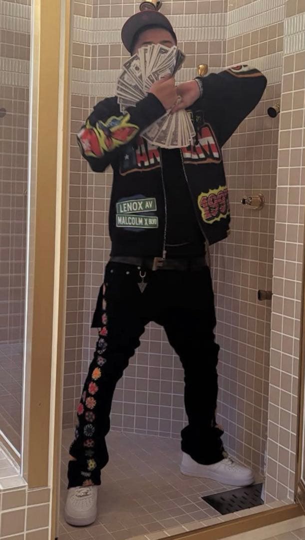 eyden着用 バラバサスvalabasas ブラックスキニーフレアデニム 30