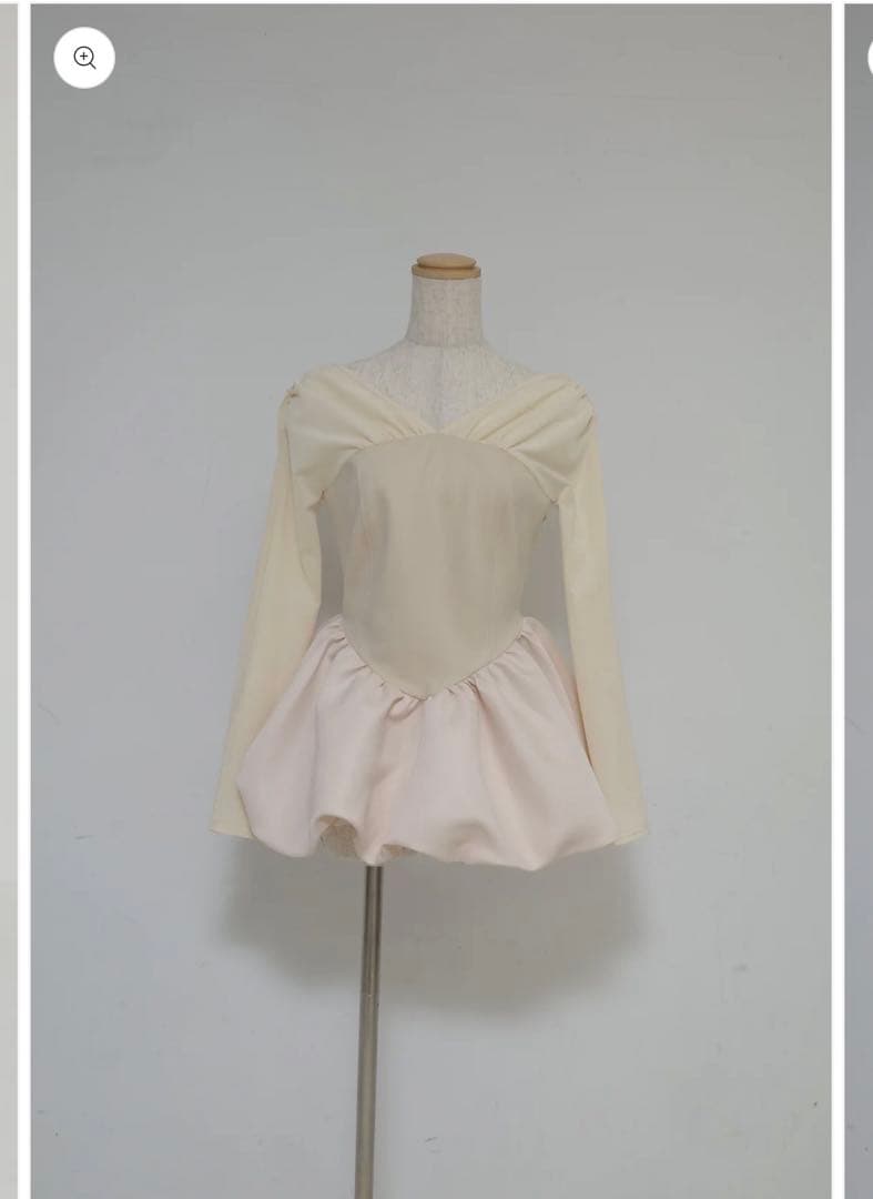 poláura ポローラビスチェドッキングバルーントップス