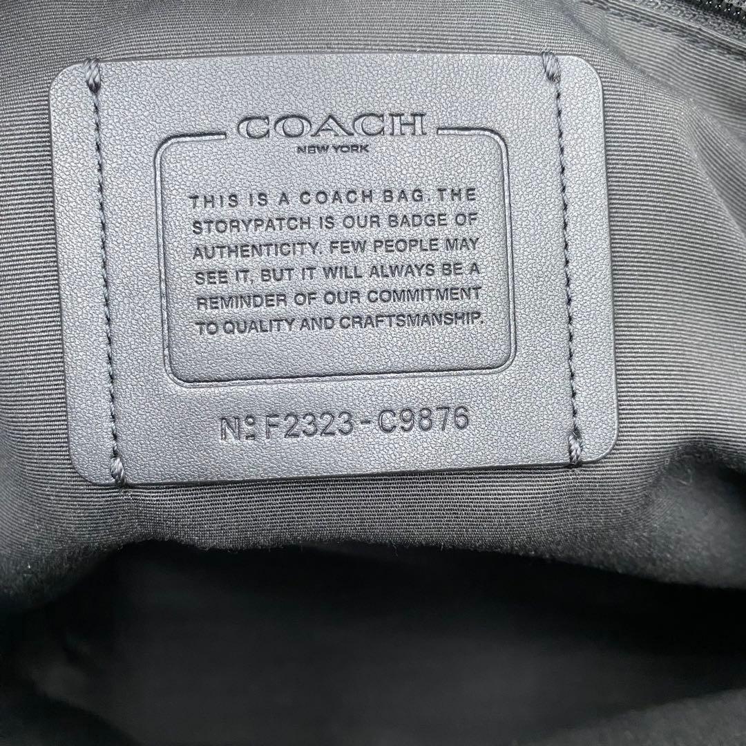 極美品✨COACH サリバン ビジネストート A4肩掛け レザー ネイビー