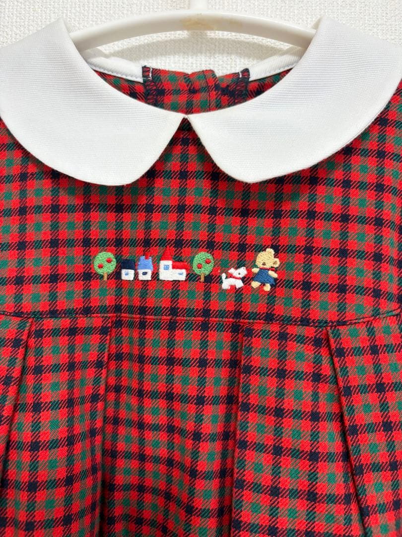 ファミリアチェックワンピース