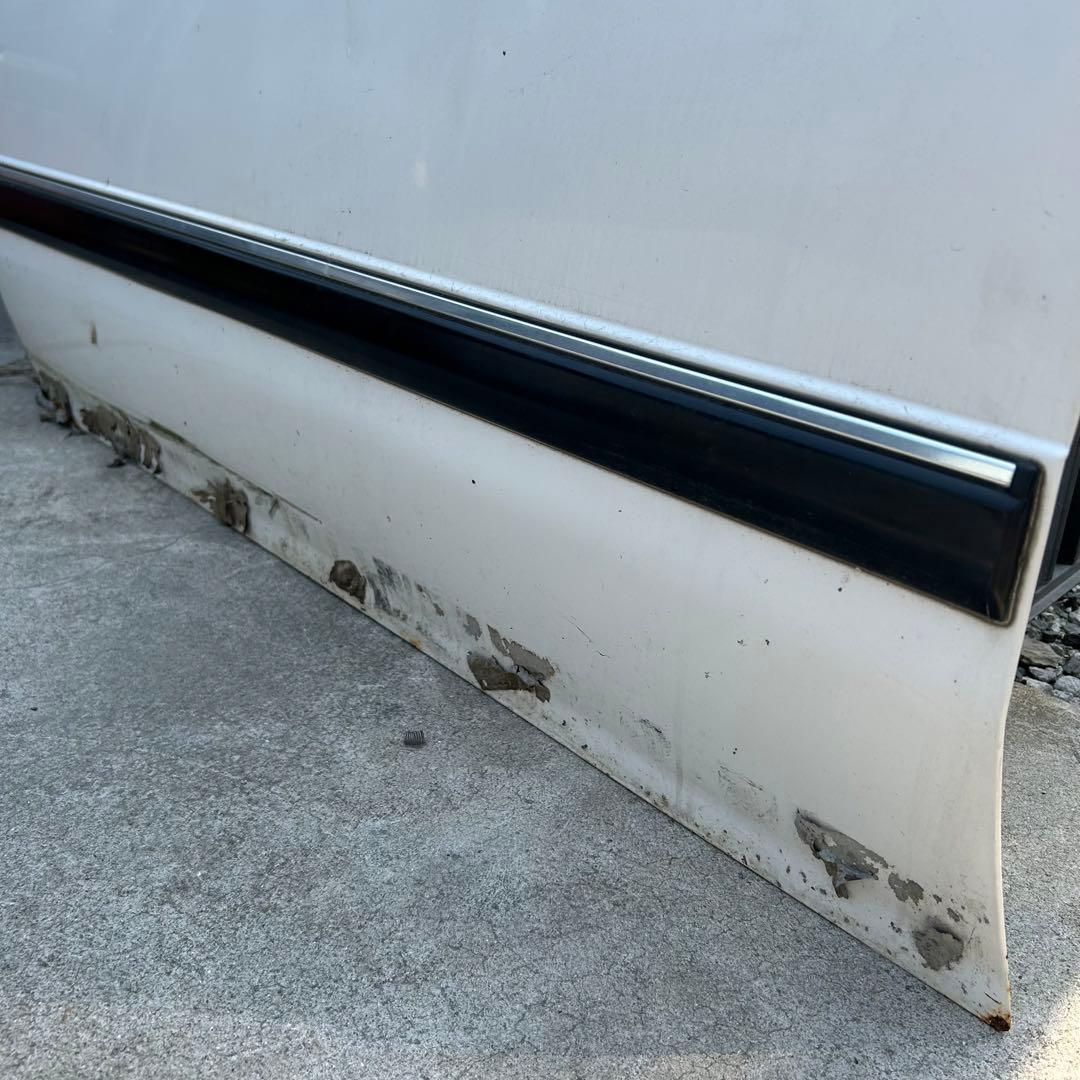 マークII GX71 左フロントドア ホワイト ワインレッド