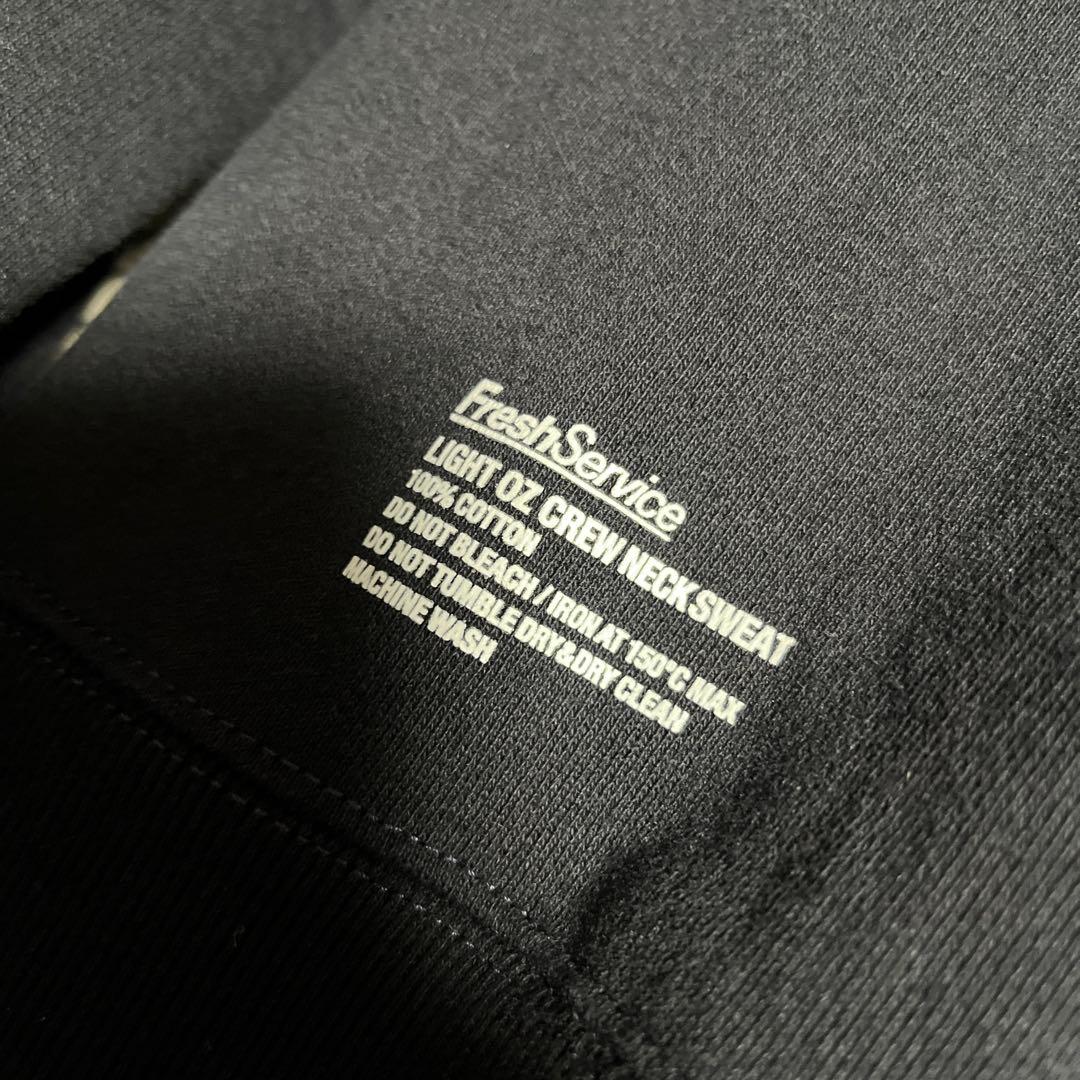 フレッシュサービス LIGHT OZ CREW NECK SWEAT NAVY