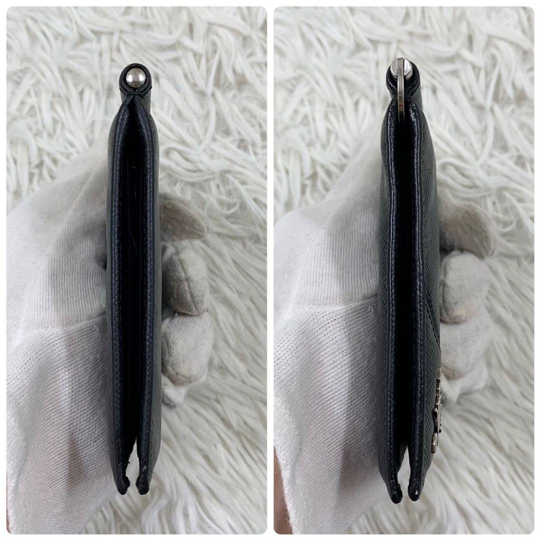 【✨付属品完備✨】 プラダ メタルロゴ マネークリップ ブラック