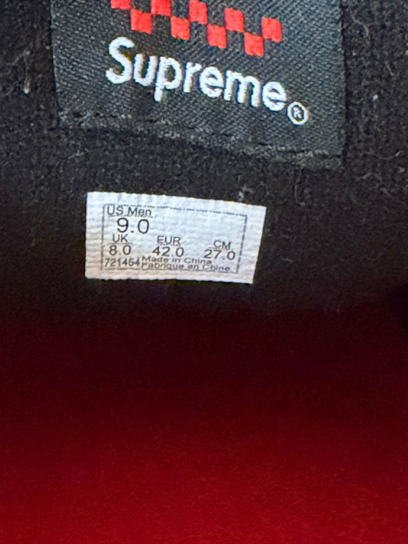 Vans supreme コラボスニーカー 27.0cm