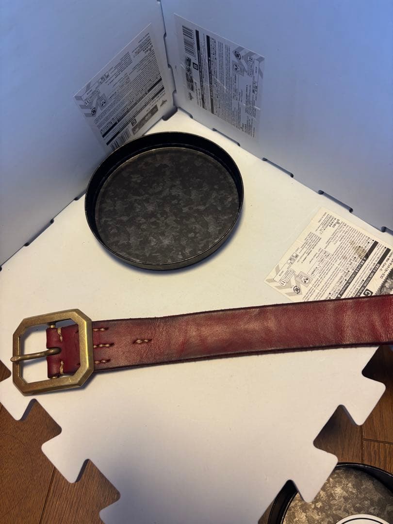 Vintage Works ワインレッド ベルト 35/89