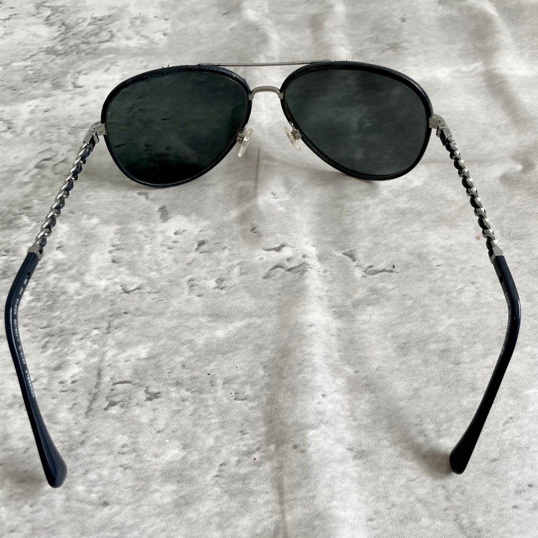 CHANEL ディアドロップ サングラス チェーン ココマーク 4219-Q