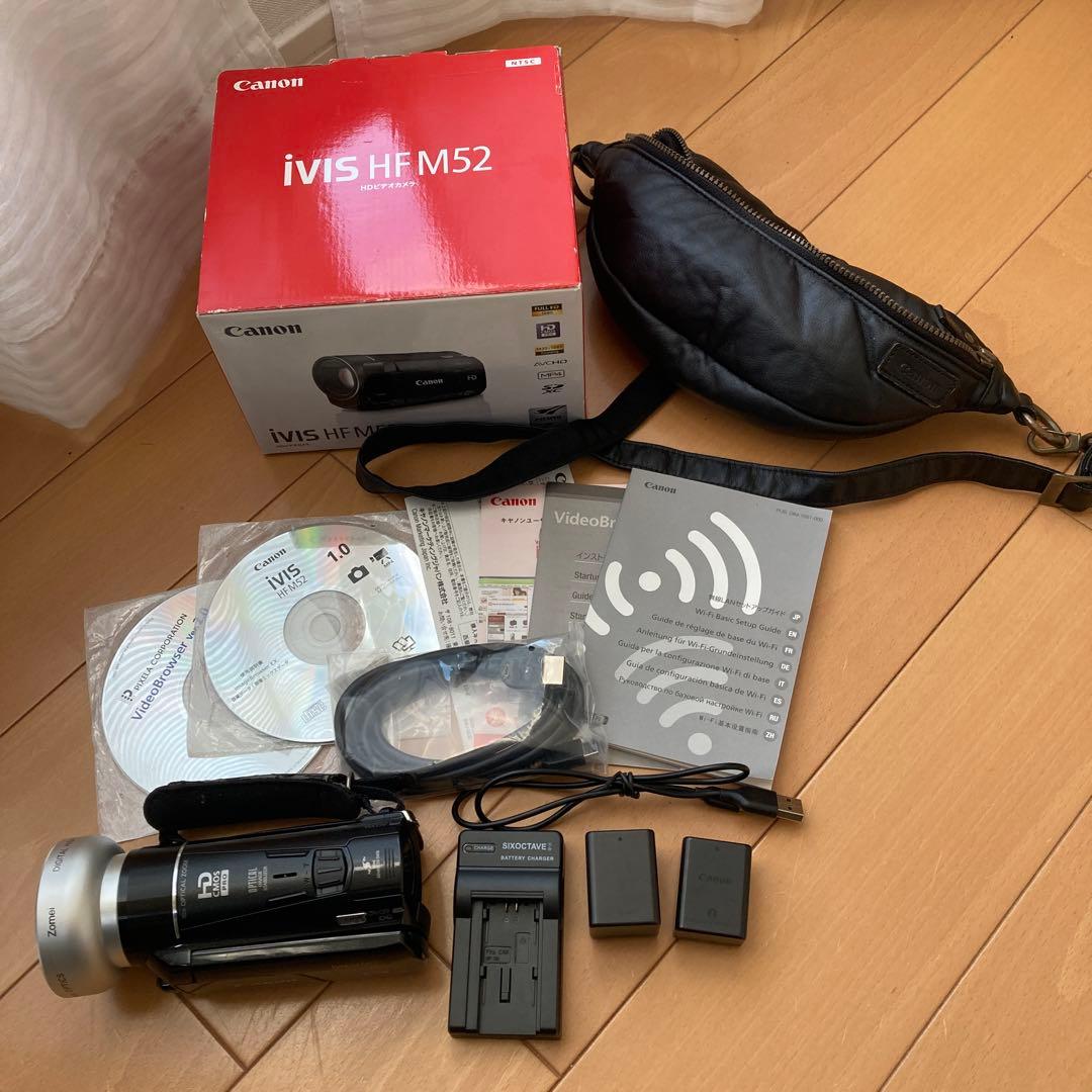 動作確認済 Canon iVIS HF M52 バックとMACRO付き