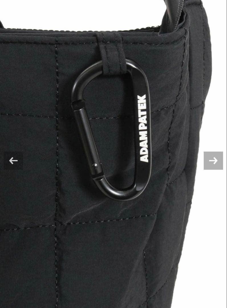 ADAMPATEK/スクエアキルトビッグショルダートートバッグ