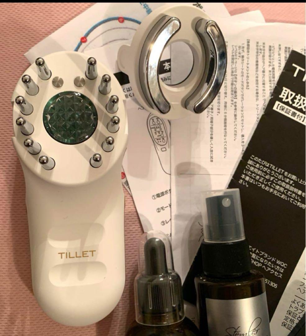 ティレット　美顔器　頭皮ケア　リフトアップ　顔　電気バリ　スカルプ　ヒト幹細胞