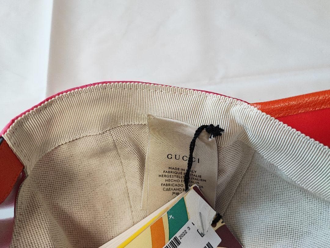 新品未使用 adidas x GUCCI コラボ キャップ M ピンクサテン