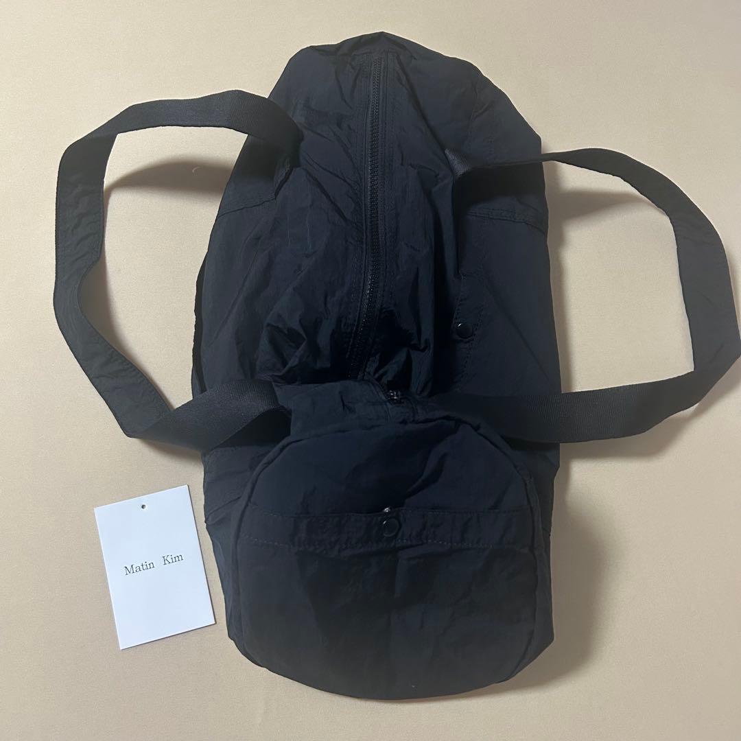 美品　Matin Kim ロゴナイロンボストンバッグ