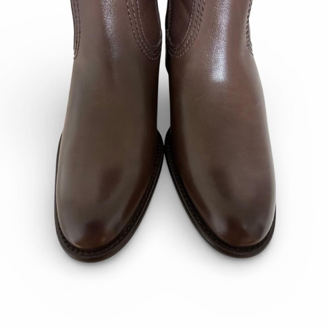 ing イング 美脚ロングブーツ 0302 牛革 BRW