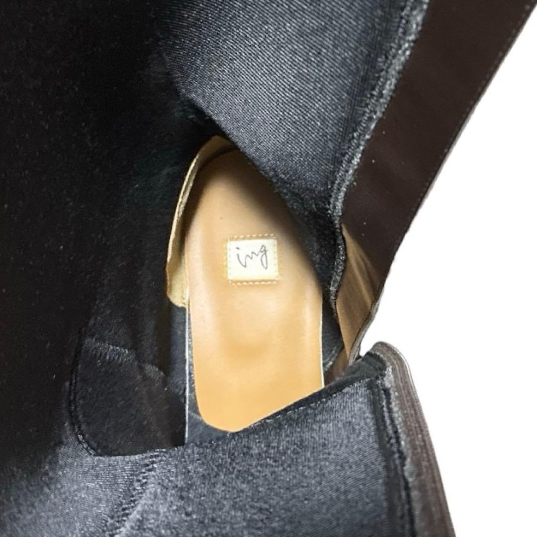 ing イング 美脚ロングブーツ 0302 牛革 BRW