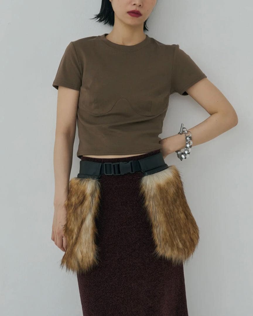 【Mediam】Double Craft Fur Bag