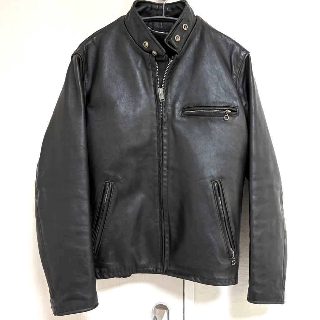 美品✨schott シングル ライダースジャケット 641 ボアライナー付