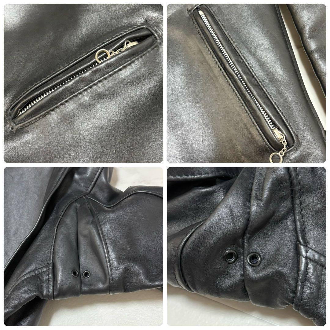 美品✨schott シングル ライダースジャケット 641 ボアライナー付