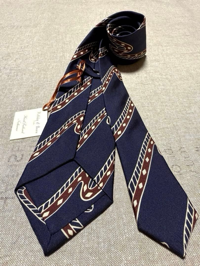 【新品】Holliday & Brown／アーカイブプリント／WAVE／ネイビー