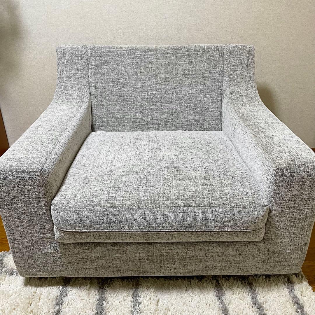 NOYES New Sugar Hi-Back 1人がけ グレー