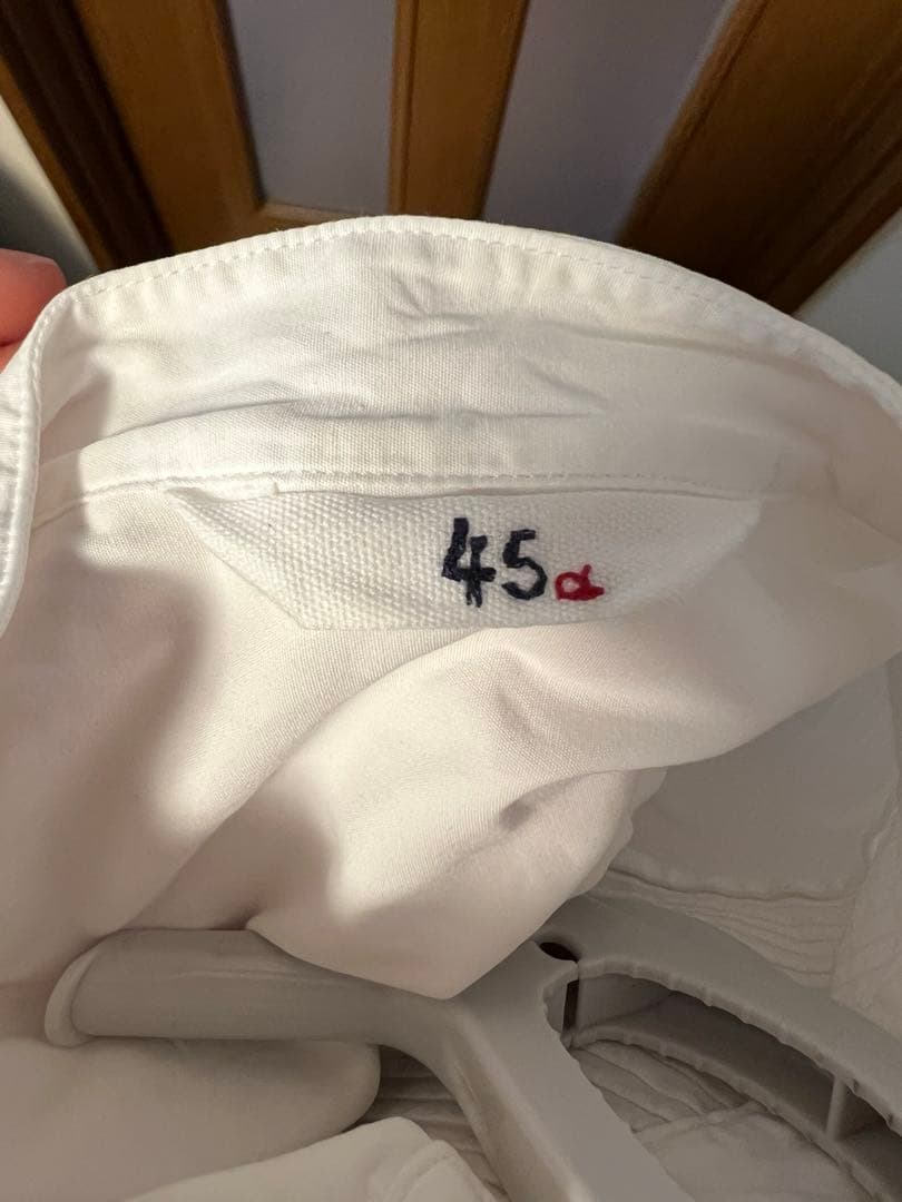 45rpm 美品 白プルオーバーシャツ オールシーズン