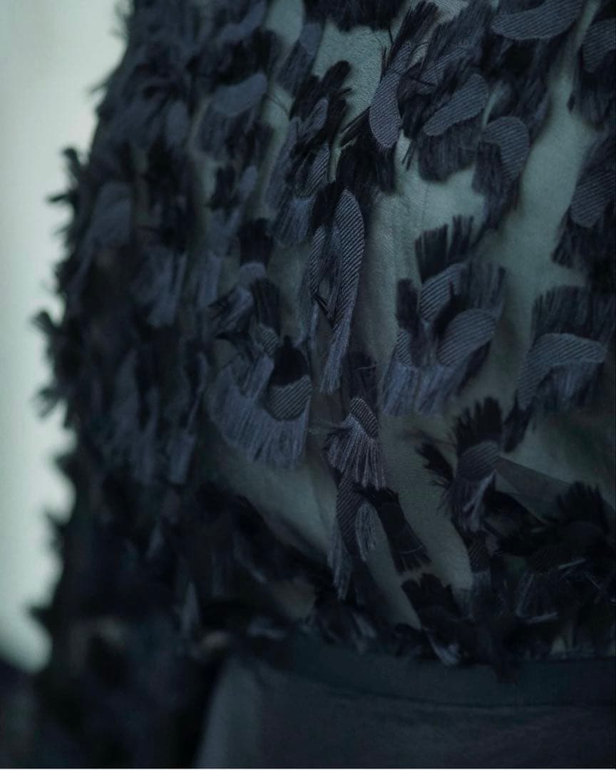 新品未使用　DRAWER カットジャカードブラウス