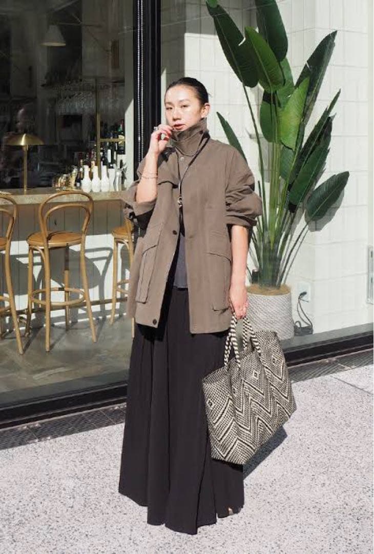 ETRE TOKYO エトレ 新品タグ付 ハイカウントミリタリーコート カーキ