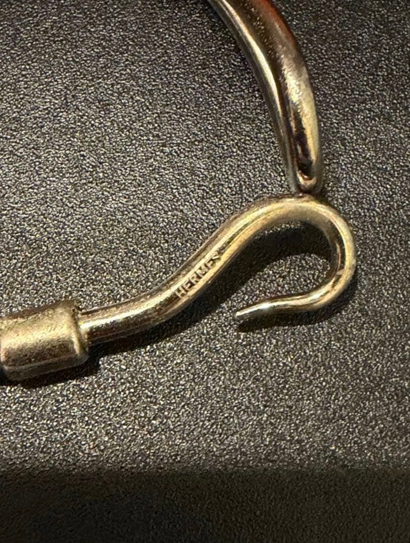 HERMES レザーブレスレット ブラック