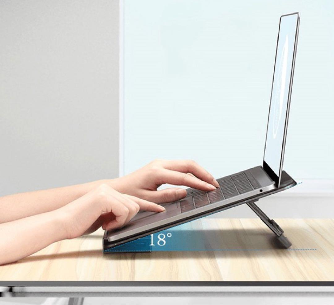 【ノートパソコンスタンド 】接続端子多め ジェームスドンキー