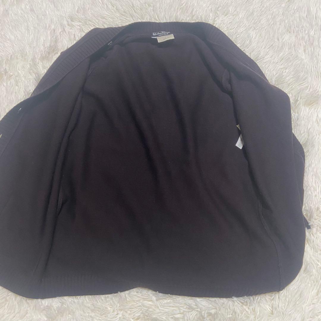 【美品】フェラガモ　ニット カーディガン 金ボタン カーディガン　ヴァラ　ロゴ