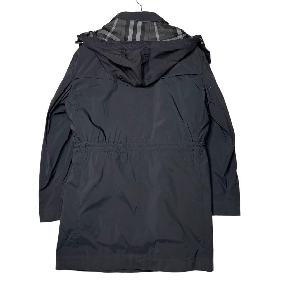 バーバリーロンドン モッズコート 3way フード ライナー　グレー　M