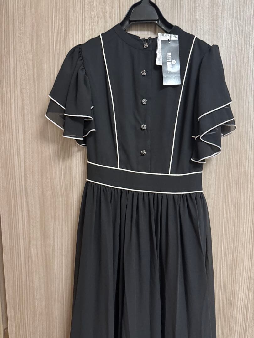 MARY QUANT ブラック ワンピース 半袖 BFセール中！早い者勝ち