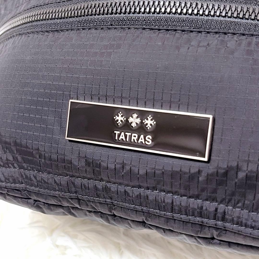 【極美品】タトラス　メルジ　ボディバッグ ウエストバック　ロゴプレート　ブラック