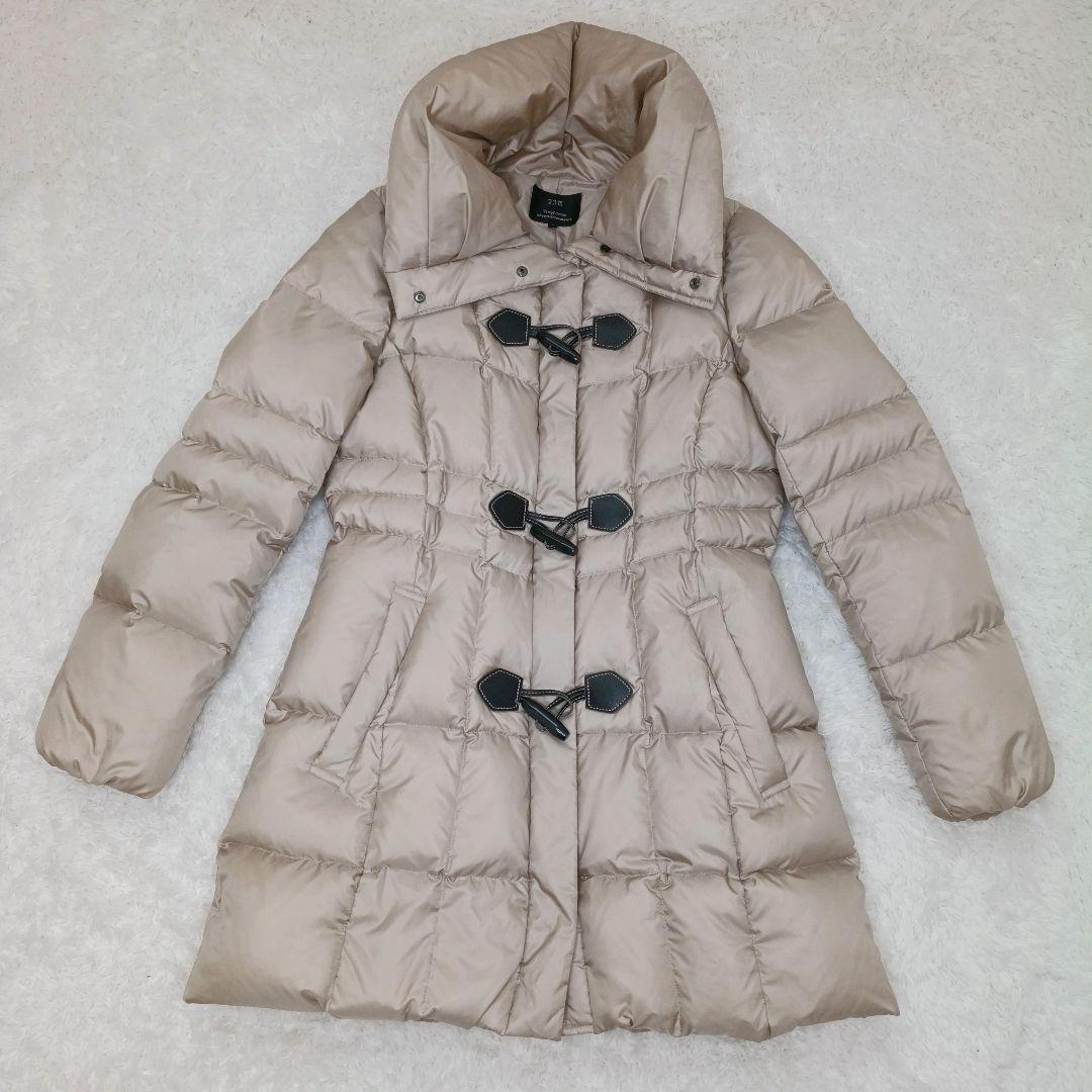 美品✨23区 ダッフルダウンコート 大きめサイズ 42 ベージュ Ａライン
