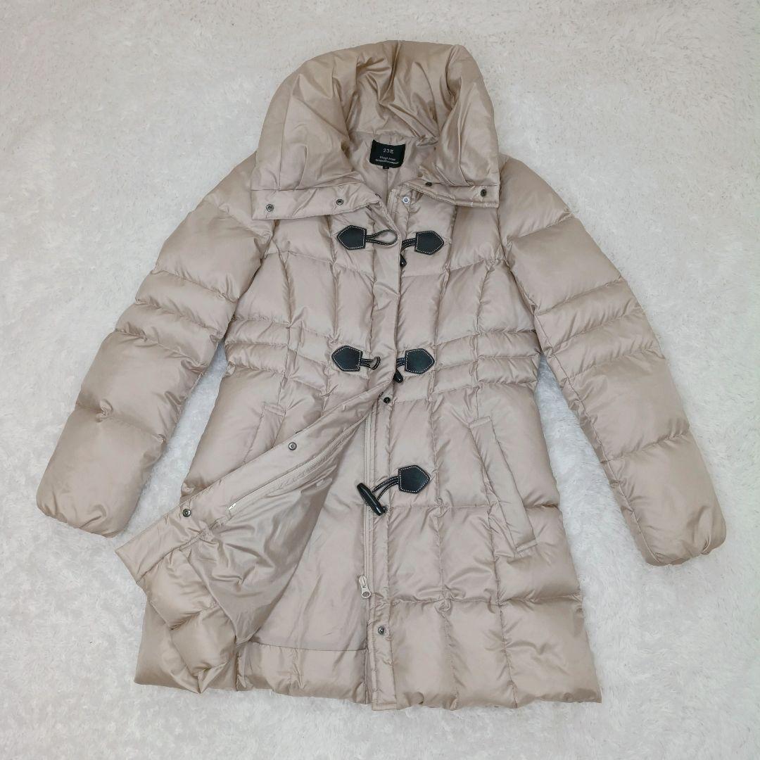 美品✨23区 ダッフルダウンコート 大きめサイズ 42 ベージュ Ａライン