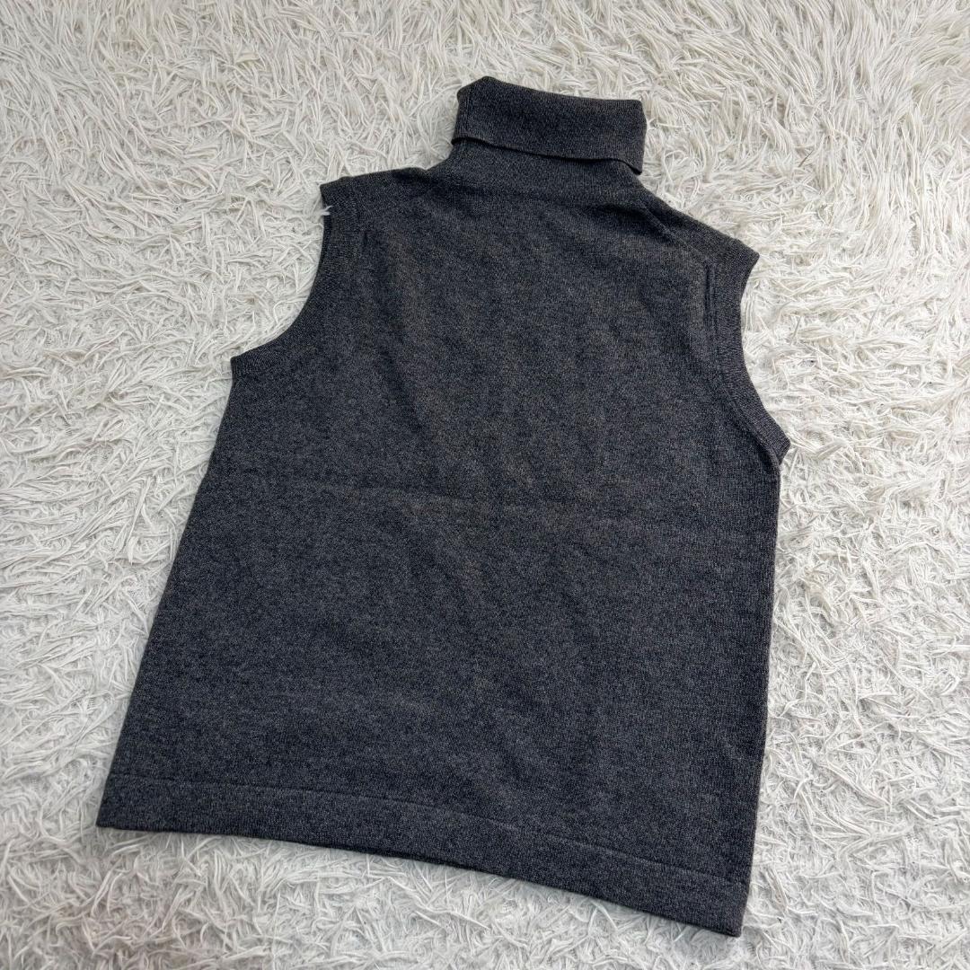 17000✨HERMES カシミヤ100% ノースリーブニット ブラウス グレー