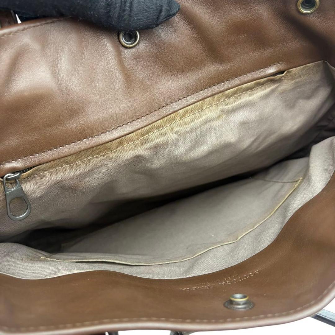 ボッテガヴェネタ アキャトル　トートバッグ イントレチャート ブラウン　A4