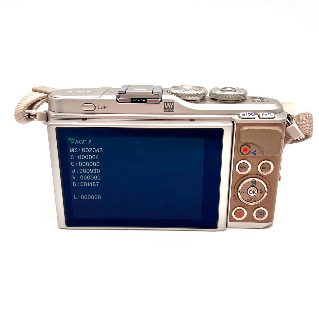 Wi-Fi対応♪ OLYMPUS E-PL9 ブラウン　望遠ダブルレンズキット