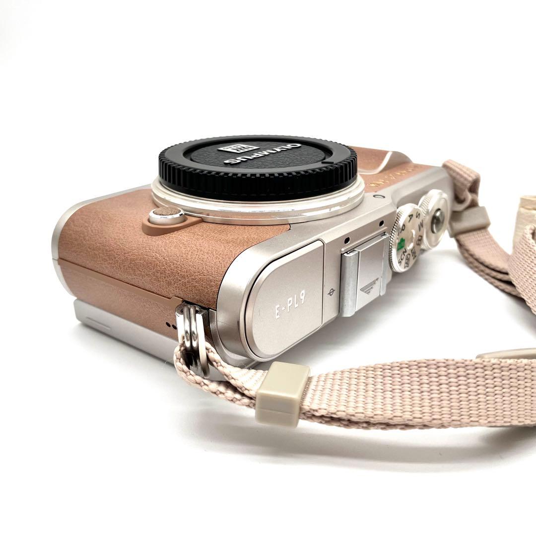 Wi-Fi対応♪ OLYMPUS E-PL9 ブラウン　望遠ダブルレンズキット