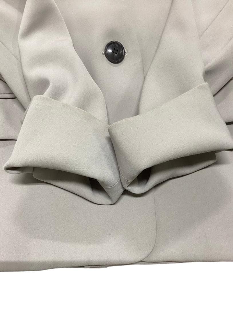 PLST セットアップ レディース ビジネススーツ ノーカラージャケット パンツ