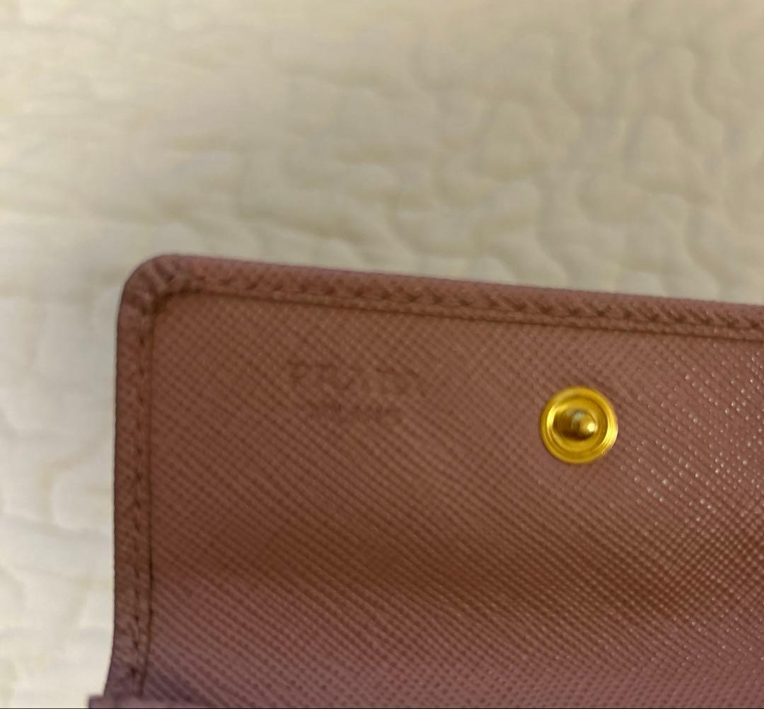 【箱付き】PRADA プラダ　ピンク名刺入れ