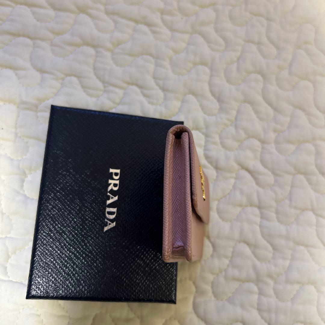 【箱付き】PRADA プラダ　ピンク名刺入れ