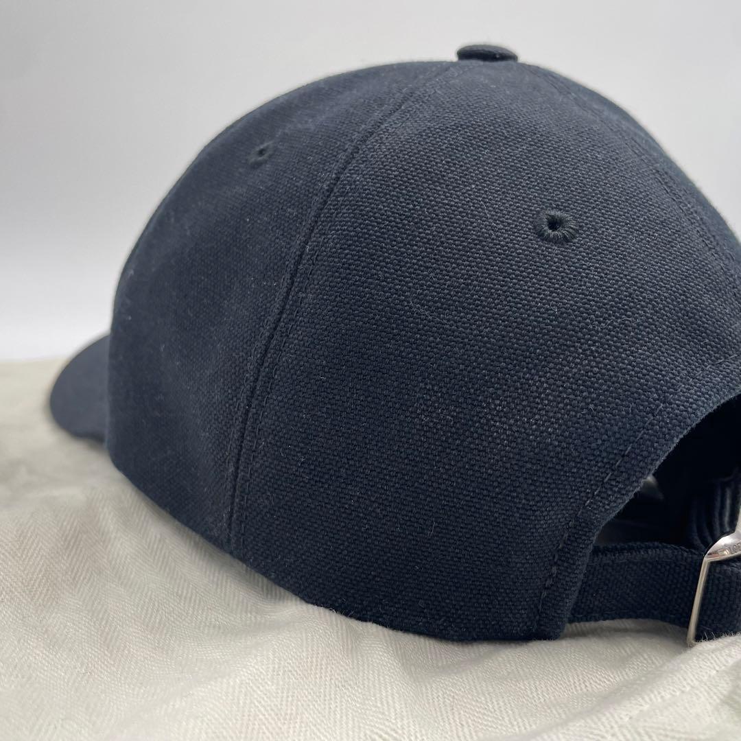 【✨未使用級】 ロエベ ベースボールキャップ ロゴ刺繍 フリーサイズ ブラック