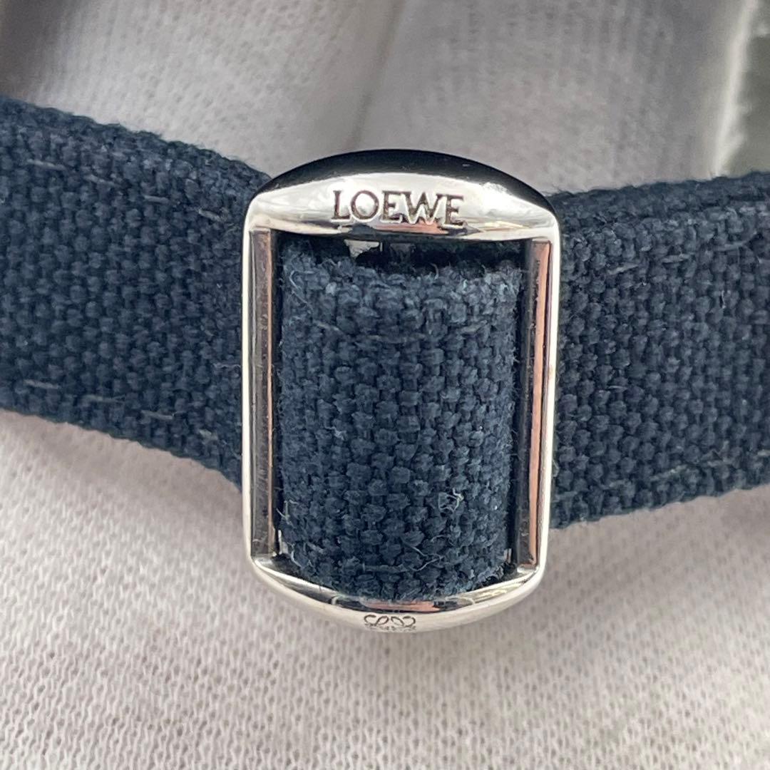 【✨未使用級】 ロエベ ベースボールキャップ ロゴ刺繍 フリーサイズ ブラック