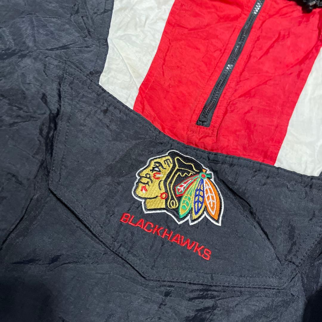 【激レア】90s STARTER NHL ブラックホークス XL 中綿ジャケット
