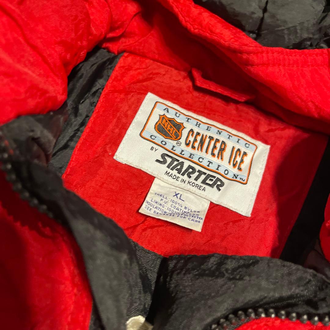 【激レア】90s STARTER NHL ブラックホークス XL 中綿ジャケット