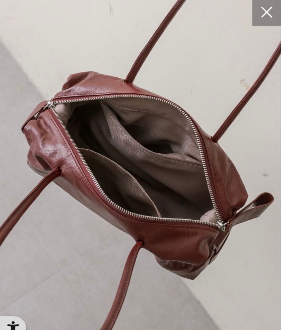 イアパピヨネ⭐︎ロングハンドルボストン　ボルドー