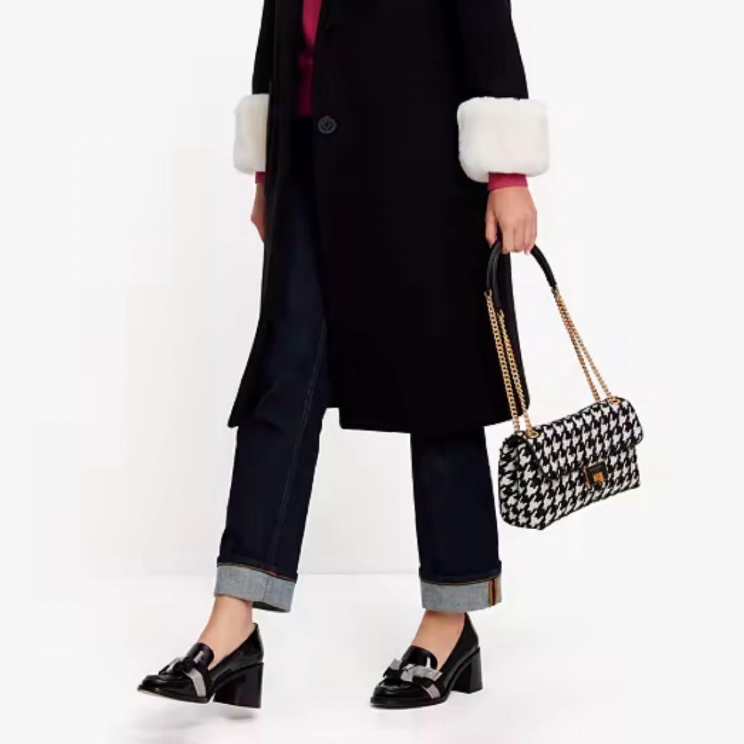 未使用 kate spade ヒールローファー リボン ブラック 23cm