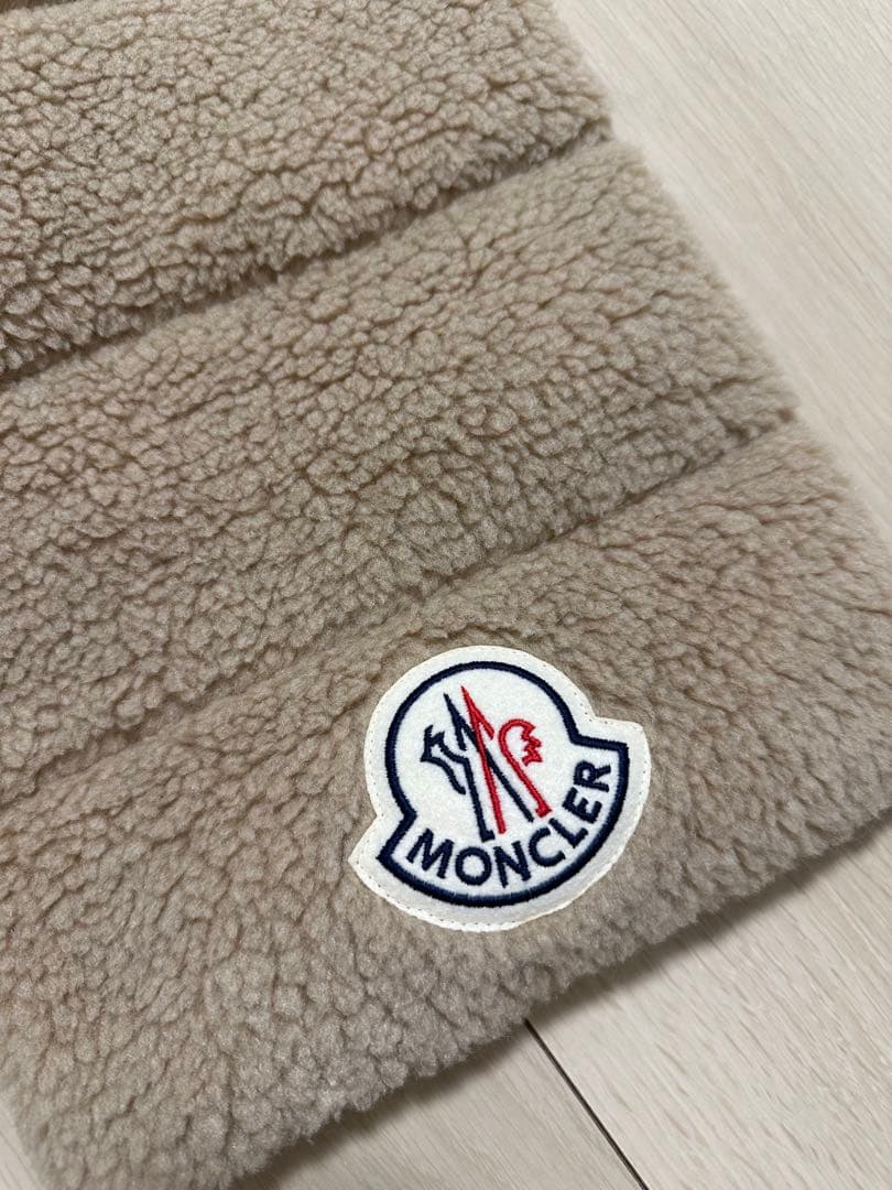 MONCLER モンクレール フリースマフラー ベージュ